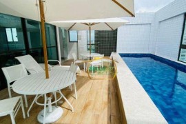 Praça Nicomedes Moura - Apartamento com 2 dormitórios à venda por R$ 530.000 - Torre - Recife/PE