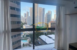 Flat com 1 dormitório à venda, 24 m² por R$ 380.000 - Boa Viagem - Recife/PE